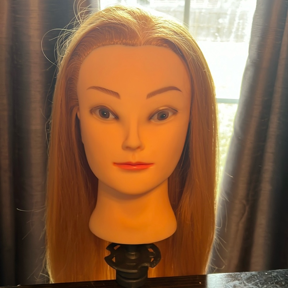 Mannequin Head with Real Human Hair